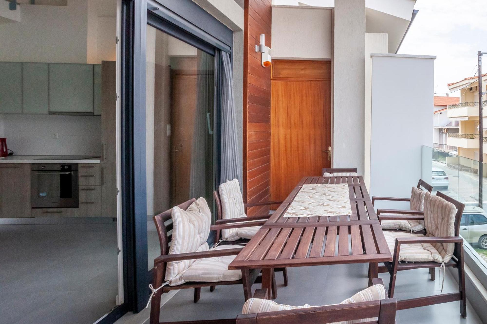 Aleksia Seaside Deluxe Apartment Pefkochori Exterior photo